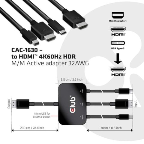 CLUB3D cac-1630 HDMI CLUB3D