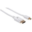 Manhattan 324748 kabel DisplayPort 2 m Mini DisplayPort Biały Manhattan