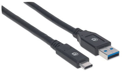 Manhattan 354981 kabel USB 3 m USB 3.2 Gen 1 (3.1 Gen 1) USB C USB A Czarny Manhattan