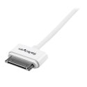 StarTech USB2ADC1M kabel do telefonu Biały 1 m USB A Apple 30-pin StarTech.com