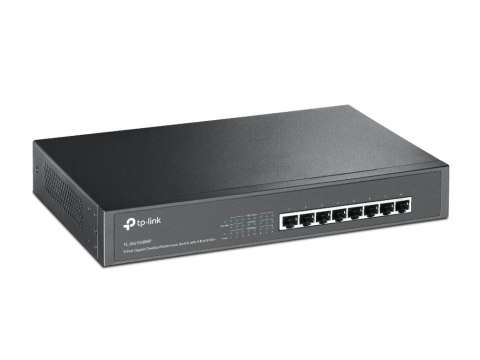 TP-Link TL-SG1008MP Nie zarządzany Gigabit Ethernet (10/100/1000) Obsługa PoE 1U Czarny TP-Link