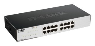 D-Link GO-SW-16G Nie zarządzany L2 Gigabit Ethernet (10/100/1000) 1U Czarny D-Link