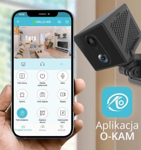 Kamera IP Orllo Mini Kamera Bezprzewodowa GSM 4G LTE ORLLO W8 PRO SIM ORLLO