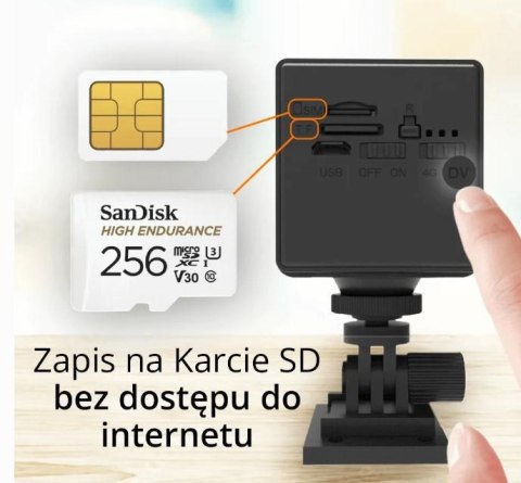 Kamera IP Orllo Mini Kamera Bezprzewodowa GSM 4G LTE ORLLO W8 PRO SIM ORLLO