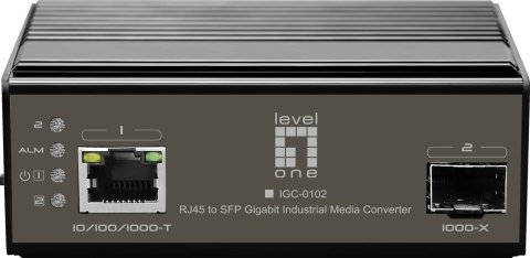 LevelOne IGC-0102 konwerter sieciowy 1000 Mbit/s Czarny LevelOne