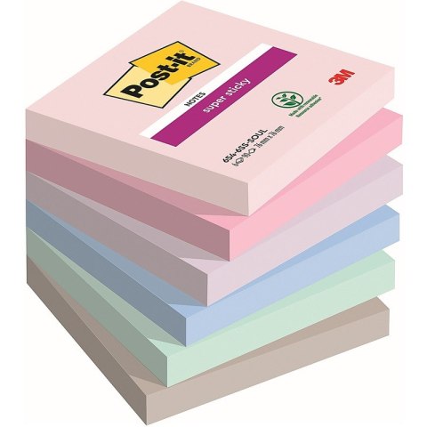 Post-it Karteczki Post-it Super Sticky 76x76mm (654-6SS-SOUL) (6x90)