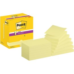 Post-it Karteczki Post-it Super Sticky Z-Notes 76x127mm (R350-12SSCY) żółte (12x90)