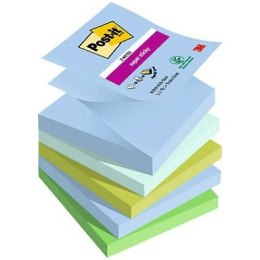 Post-it Karteczki Post-it Super Sticky Z-Notes 76x76mm (R330-5SS-OAS) pastelowe (5x90)