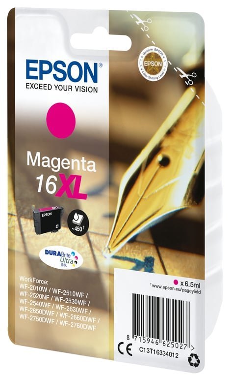 Epson Pen and crossword Singlepack Magenta 16XL DURABrite Ultra Ink Epson