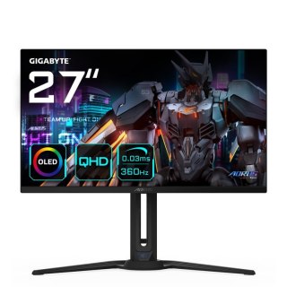 AORUS FO27Q3 monitor komputerowy 68,6 cm (27") 2560 x 1440 px Quad HD OLED Czarny AORUS