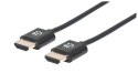 Manhattan 394352 kabel HDMI 1 m HDMI Typu A (Standard) Czarny Manhattan