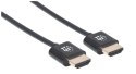 Manhattan 394352 kabel HDMI 1 m HDMI Typu A (Standard) Czarny Manhattan