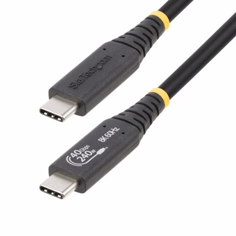 StarTech 1M-40G-USB4-CABLE kabel USB USB4 Gen 3x2 USB C Czarny StarTech.com