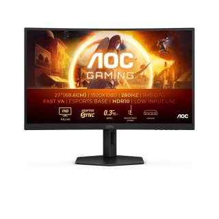 AOC G4 C27G4ZXU monitor komputerowy 68,6 cm (27") 1920 x 1080 px Full HD LED Czarny AOC