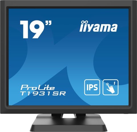 Iiyama ProLite T1931SR-B6 monitor komputerowy 48,3 cm (19") 1280 x 1024 px SXGA Ekran dotykowy Przeznaczony dla wielu użytkownik Iiyama