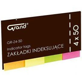 Grand Zakładki Grand 20x50mm 4 kolory (4x50)