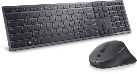 DELL KM900 klawiatura Dołączona myszka RF Wireless + Bluetooth QWERTZ Niemiecki Grafitowy DELL