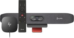 POLY Studio R30 USB Video Bar oraz zdalne sterowanie BT ze stacją dokującą HP USB-C Dock G5 (ABB) POLY