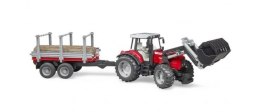 Pojazd Traktor Massey Ferguson z przyczepą