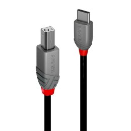 Lindy 36940 kabel USB USB 2.0 0,5 m USB C USB B Czarny Lindy