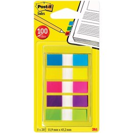 Post-it Zakładki Post-it 11.9x43.1mm 5 kolorów (5x20)