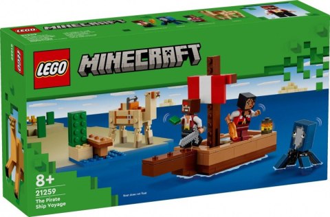 Klocki Minecraft 21259 Rejs statkiem pirackim