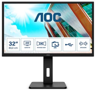 AOC P2 Q32P2 monitor komputerowy 80 cm (31.5") 2560 x 1440 px 2K Ultra HD LED Czarny AOC