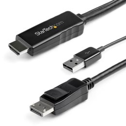 StarTech HD2DPMM2M adapter kablowy 2 m HDMI Typu A (Standard) DisplayPort Czarny StarTech.com