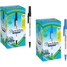 Paper Mate Długopisy Paper Mate Kilometrico M 1.0mm (50), CZARNY