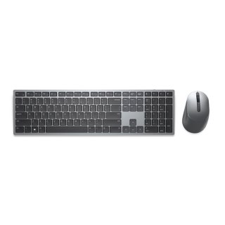 DELL KM7321W klawiatura Dołączona myszka RF Wireless + Bluetooth QWERTY Skandynawia Szary, Tytan DELL