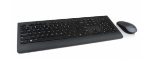 Lenovo 4X30H56829 klawiatura Dołączona myszka RF Wireless QWERTY US English Czarny Lenovo