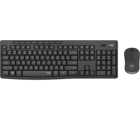 Logitech MK295 Silent Wireless Combo klawiatura Dołączona myszka USB QWERTY Skandynawia Grafitowy Logitech