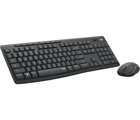 Logitech MK295 Silent Wireless Combo klawiatura Dołączona myszka USB QWERTY Skandynawia Grafitowy Logitech