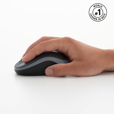 Logitech Wireless Combo MK270 klawiatura Dołączona myszka Dom RF Wireless QWERTY Amerykański międzynarodowy Czarny, Srebrny Logitech