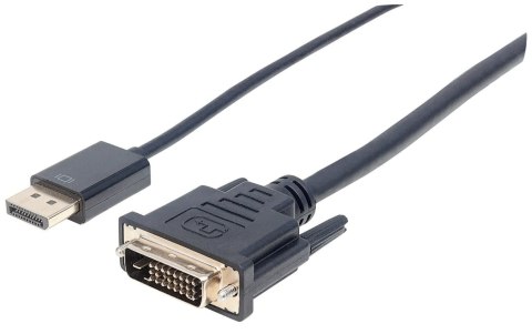 Manhattan 152136 adapter kablowy 3 m DisplayPort DVI-D Czarny Manhattan