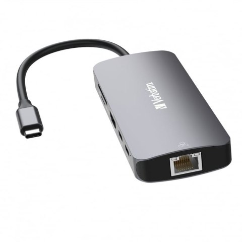 Verbatim CMH-09 USB Type-C 10000 Mbit/s Srebrny Verbatim