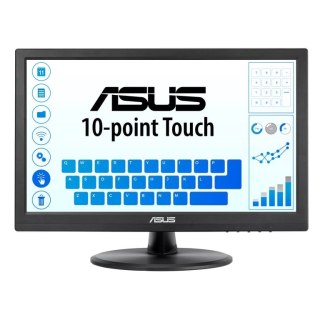 ASUS VT168HR monitor komputerowy 39,6 cm (15.6") 1366 x 768 px WXGA LED Ekran dotykowy Czarny ASUS