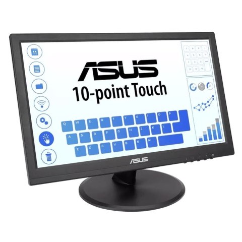 ASUS VT168HR monitor komputerowy 39,6 cm (15.6") 1366 x 768 px WXGA LED Ekran dotykowy Czarny ASUS