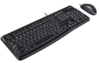 Logitech Desktop MK120 klawiatura Dołączona myszka USB QWERTY UK międzynarodowy Czarny Logitech