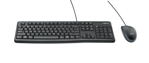 Logitech Desktop MK120 klawiatura Dołączona myszka USB QWERTY UK międzynarodowy Czarny Logitech