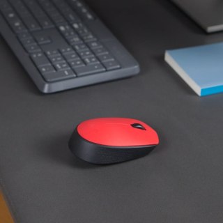 Logitech M171 Red-K myszka Biuro Oburęczny RF Wireless Optyczny 1000 DPI Logitech