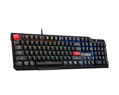 MSI Vigor GK41 Dusk LR US klawiatura Gaming USB QWERTY Angielski Czarny MSI