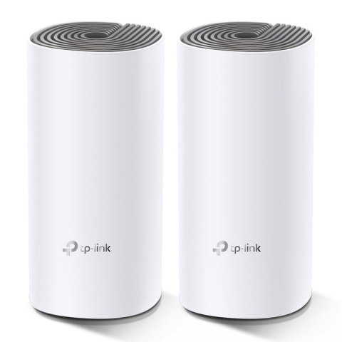 TP-Link Deco E4 (2-pack) Dual-band (2.4 GHz/5 GHz) Wi-Fi 5 (802.11ac) Biały, Szary Wewnętrzne TP-Link