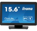 Iiyama ProLite T1633MSC-B1 monitor komputerowy 39,6 cm (15.6") 1920 x 1080 px Full HD LCD Ekran dotykowy Czarny Iiyama