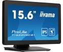 Iiyama ProLite T1633MSC-B1 monitor komputerowy 39,6 cm (15.6") 1920 x 1080 px Full HD LCD Ekran dotykowy Czarny Iiyama