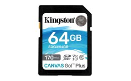 Kingston Technology Canvas Go! Plus 64 GB SD UHS-I Klasa 10 Kingston Technology