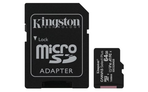 Kingston Technology Canvas Select Plus 64 GB MicroSDXC UHS-I Klasa 10 Kingston Technology