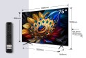 TCL C65 Series 75C655 Telewizor 190,5 cm (75") 4K Ultra HD Smart TV Wi-Fi Tytan 450 cd/m² TCL