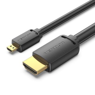 Vention AGIBH kabel HDMI 2 m HDMI Typu D (Micro) HDMI Typu A (Standard) Czarny Vention