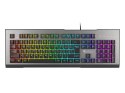 GENESIS RHOD 500 RGB klawiatura Gaming USB QWERTY US English Czarny, Srebrny GENESIS